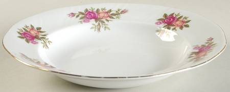 Rose Garden Rim Soup Bowl