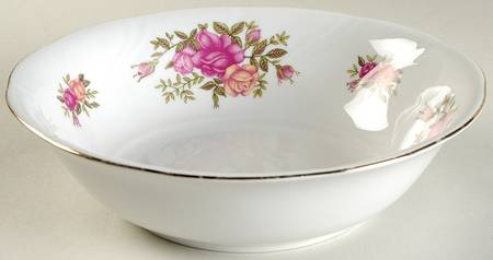 Rose Garden 9" Round Vegetable Bowl