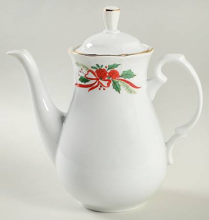 Victorian Holiday (Roses) Coffee Pot & Lid