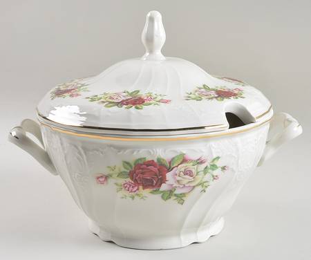 Victorian Rose Tureen &  Lid
