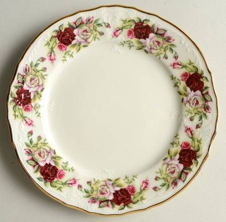 Victorian Rose Bread & Butter Plate