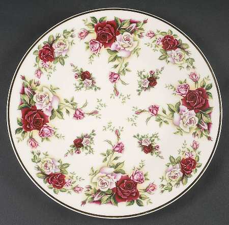 Victorian Rose Cake Plate