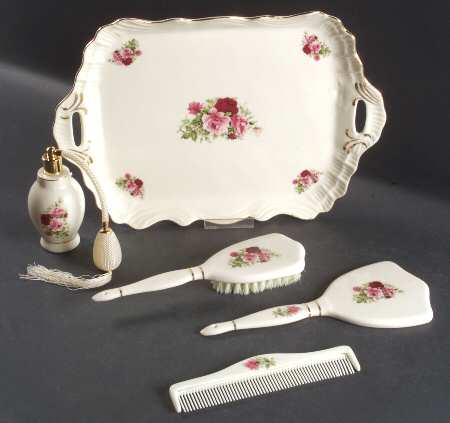 Victorian Rose (5 Piece) Vanity Set