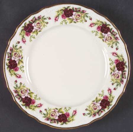 Victorian Rose Salad Plate by Baum Brothers