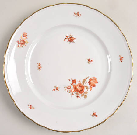 Meissen Golden Coral 11" Chop Plate (Round Platter)