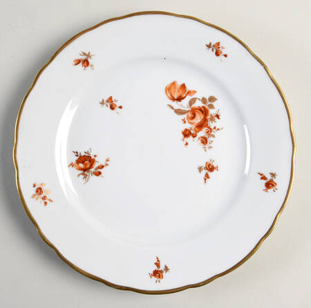 Meissen Golden Coral Salad Plate