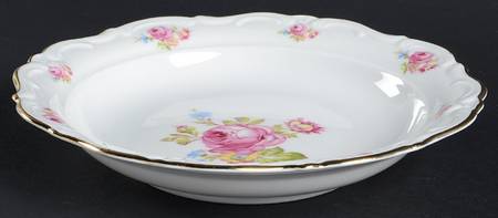 Meissen Rose Coupe Soup Bowl