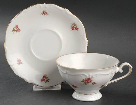 Tapestry Footed Cup & Saucer Set