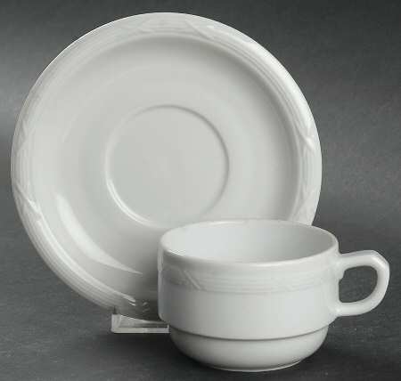 Stuttgart Flat Cup & Saucer Set