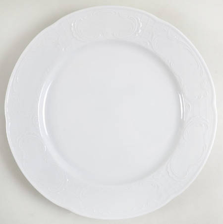 Mozart White 12" Chop Plate (Round Platter)