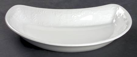 Mozart White Crescent Salad Plate by Bauscher Weiden