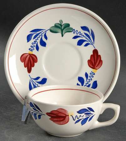 Boerenbont Flat Cup & Saucer Set