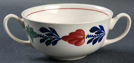 Boerenbont Flat Cream Soup Bowl