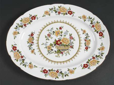 Ming (England) 13" Oval Serving Platter