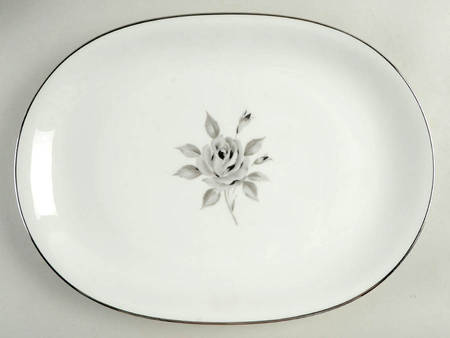 Blush Rose 14" Oval Serving Platter