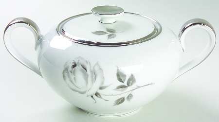Midnight Rose Sugar Bowl & Lid
