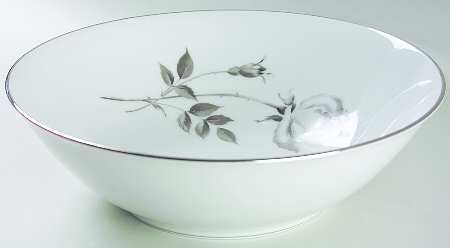 Midnight Rose 9" Round Vegetable Bowl