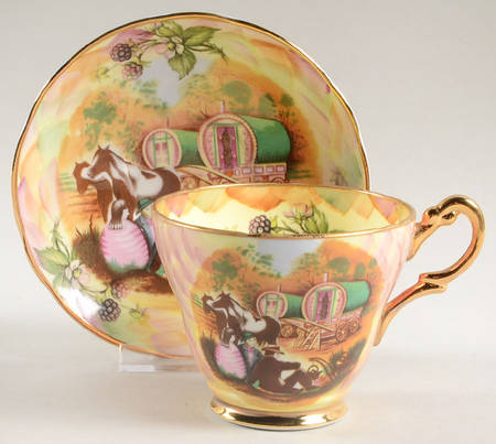 Atchin Tan Oversized Cup & Saucer Set