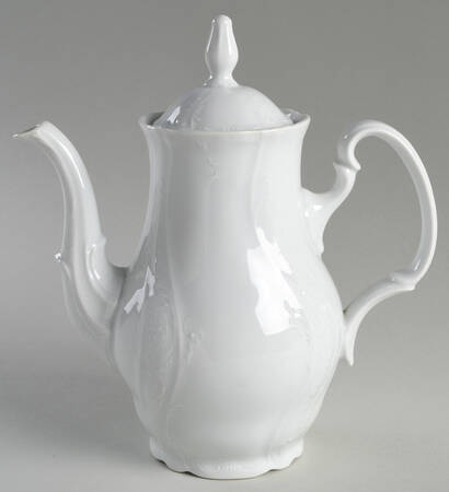 Bernadotte White-No Trim Coffee Pot & Lid