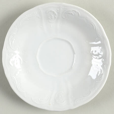 Bernadotte White-No Trim Saucer for Footed Cup