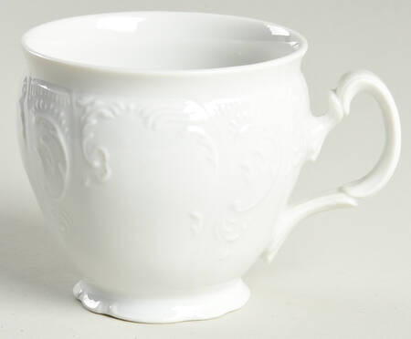 Bernadotte White-No Trim Footed Cup