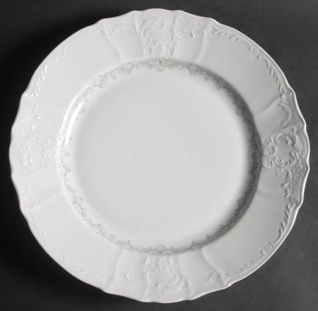 Bernadotte White-No Trim 12" Chop Plate (Round Platter)
