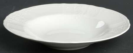Bernadotte White-No Trim Large Rim Soup Bowl