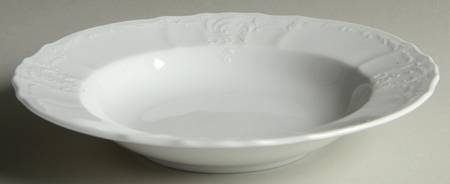 Bernadotte White-No Trim Large Rim Soup Bowl