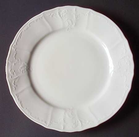 Bernadotte White-No Trim Dinner Plate