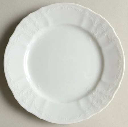Bernadotte White-No Trim Bread & Butter Plate