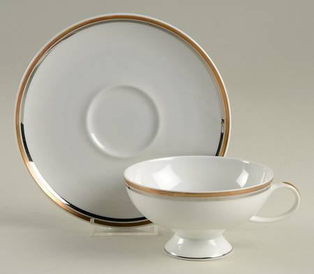 Royal Tiara Footed Cup & Saucer Set