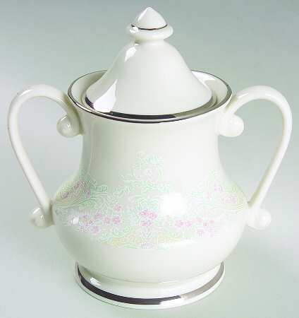 Brocade Sugar Bowl & Lid