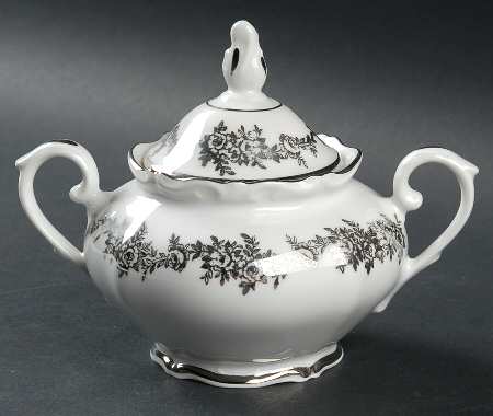 Corsage Sugar Bowl & Lid