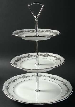 Corsage 3-Tiered Serving Tray (DP, SP, BB)