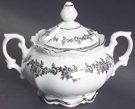 Corsage Sugar Bowl & Lid