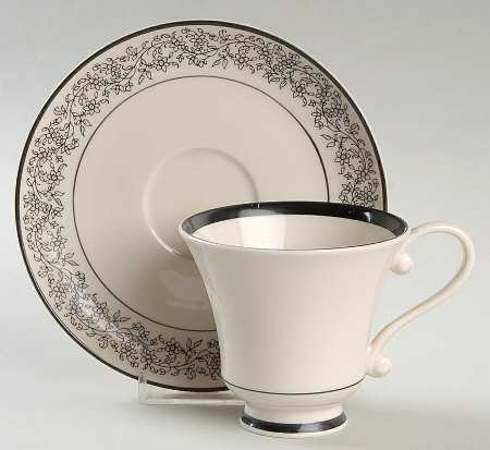 Donna Marie Footed Cup & Saucer Set