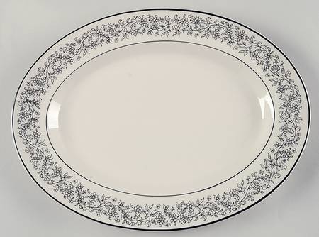 Donna Marie 12" Oval Serving Platter