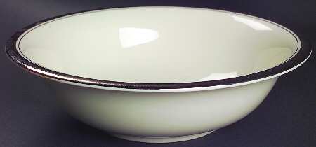 Renee (Platinum) 9" Round Vegetable Bowl