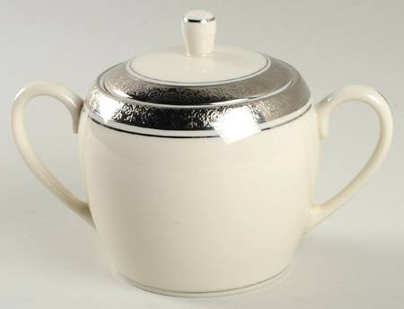 Renee (Platinum) Sugar Bowl & Lid