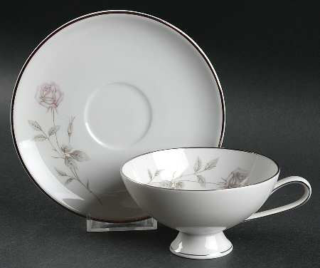 Rosemont (No #) Footed Cup & Saucer Set