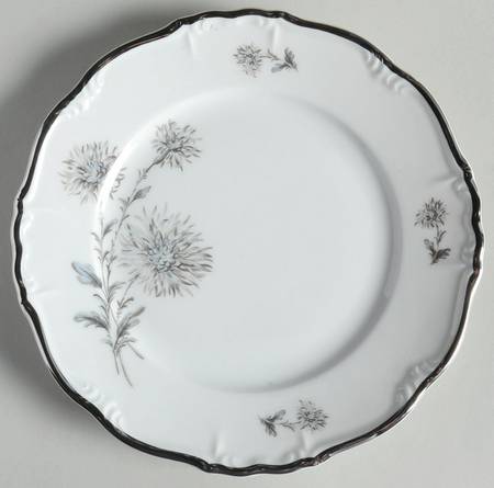Summertime (1 Large Floral Spray) Salad Plate