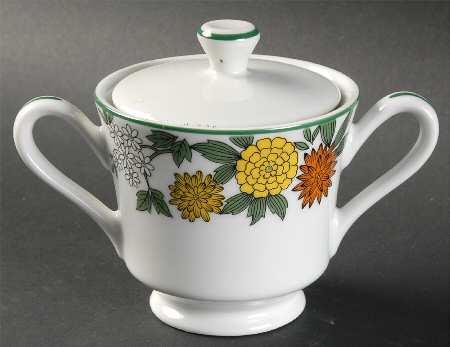 Crysanthemum Sugar Bowl & Lid