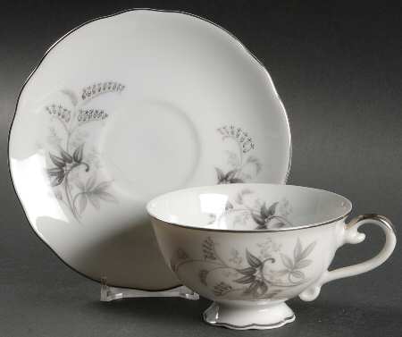 Footed Cup & Saucer Set