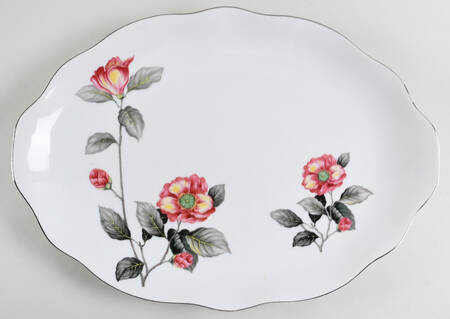 Peony 16" Oval Serving Platter by Bellaire