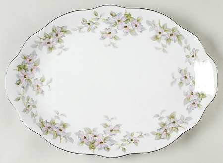 Trellis 16" Oval Serving Platter by Bellaire