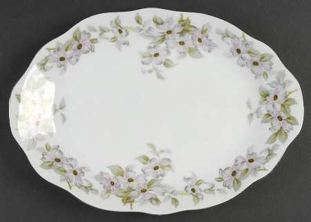 Trellis 12" Oval Serving Platter by Bellaire