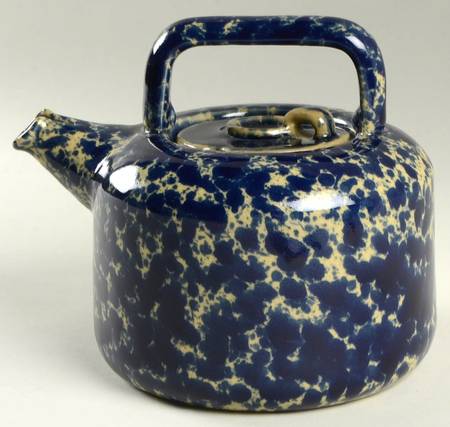 Agate Blue Teapot & Lid