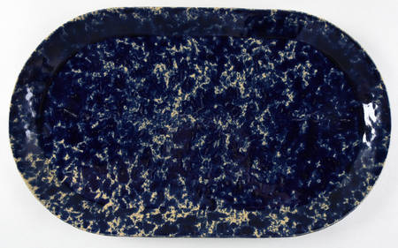 Agate Blue 17" Oval Tray