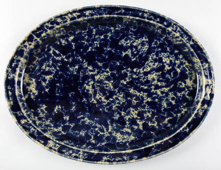 Agate Blue 16" Oval Serving Platter