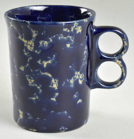 Agate Blue 50th Anniversary Double Finger Mug